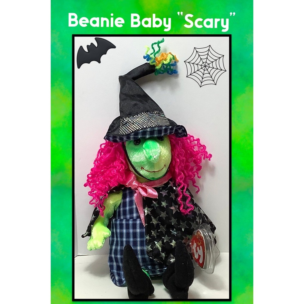 Ty Beanie Baby - SCARY the Witch 8" Plush Stuffed Animal Toy With Tags